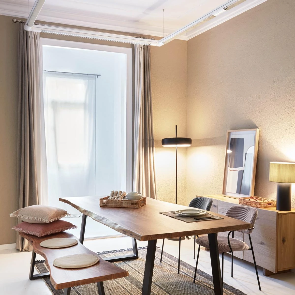 Kave Home Marja Gordijnen 140 X 270 Cm - Beige - Afbeelding 9