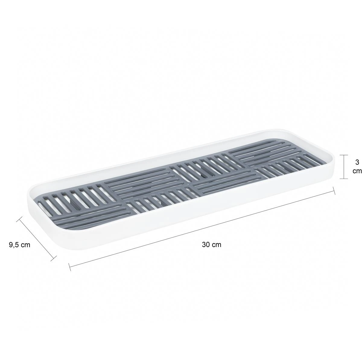 QUVIO Afdruipplaat - Grijs - S - Afbeelding 3