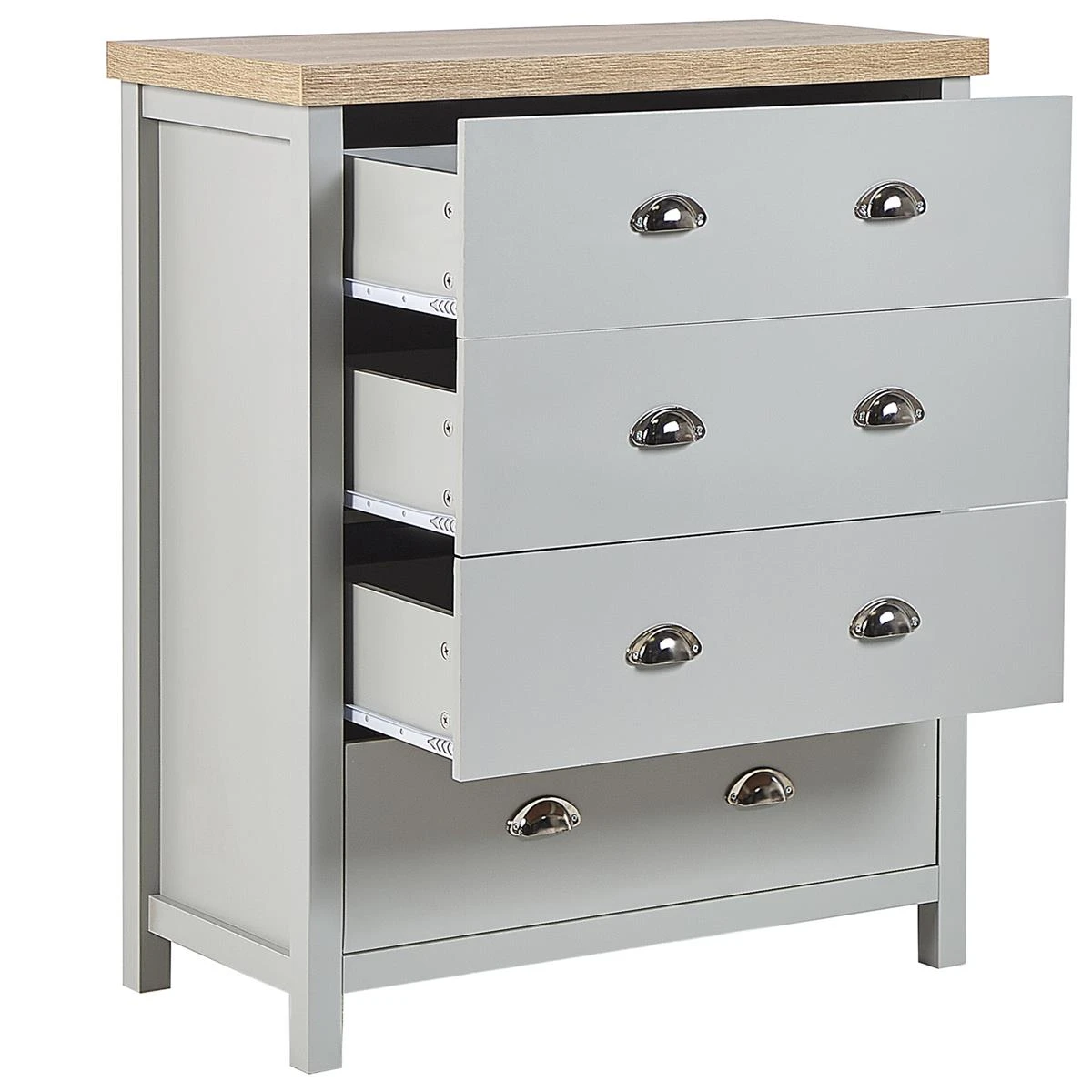 Beliani - CLIO - Commode - Grijs - Vezelplaat - Afbeelding 5
