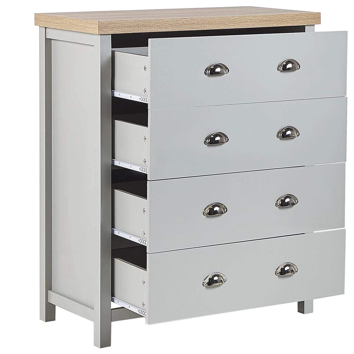 Beliani - CLIO - Commode - Grijs - Vezelplaat - Afbeelding 6