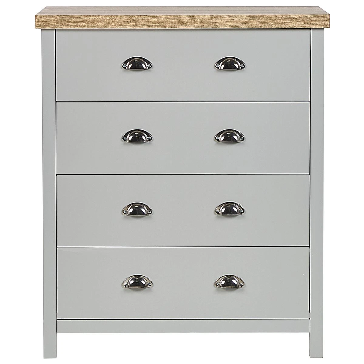 Beliani - CLIO - Commode - Grijs - Vezelplaat - Afbeelding 7