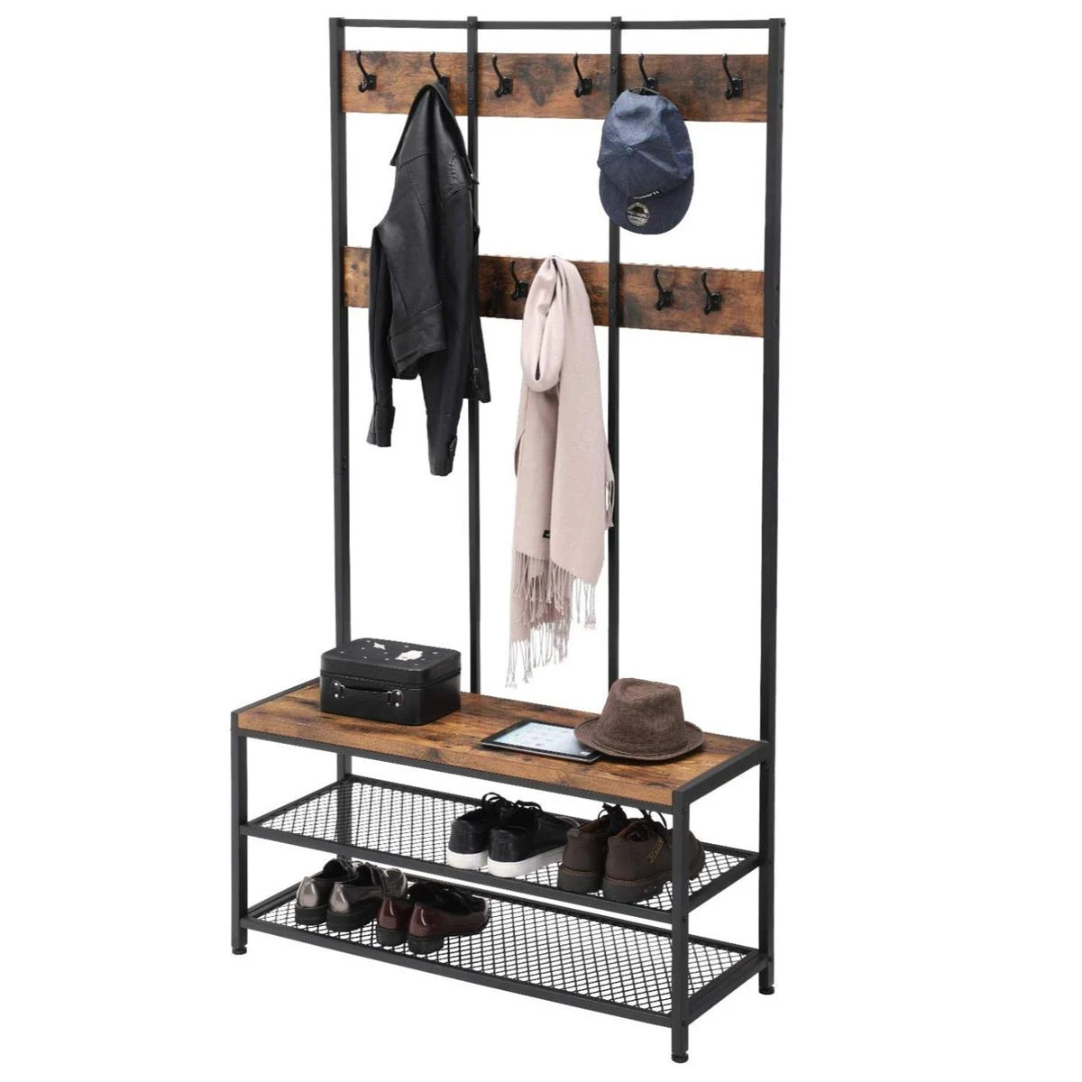 ACAZA Garderoberek Vintage Bruin