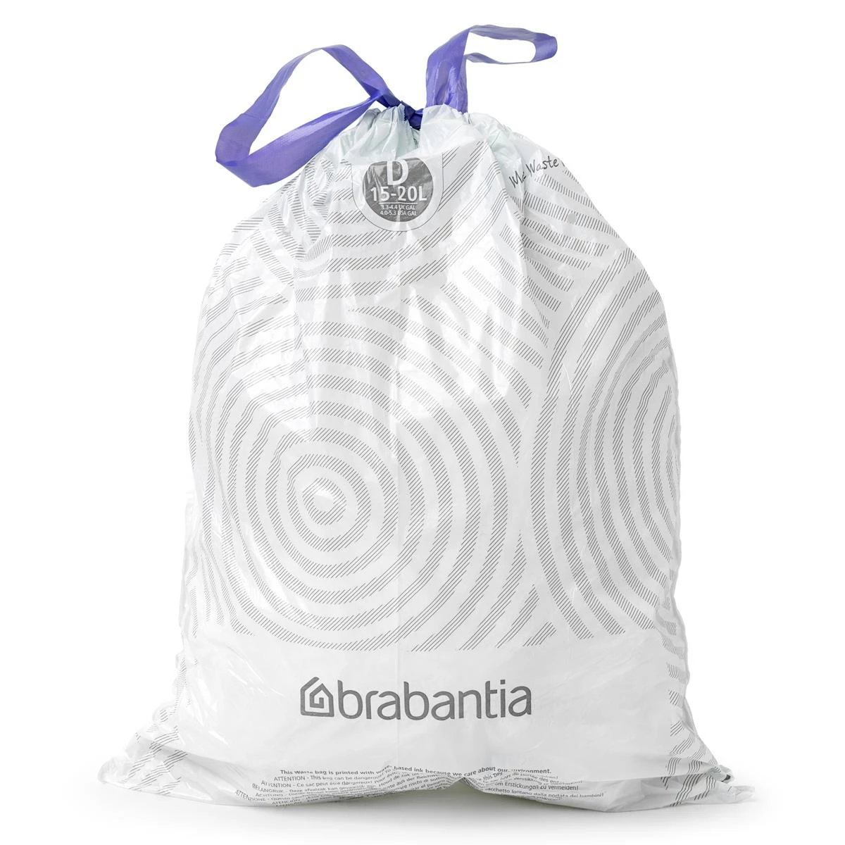 Brabantia Type D PerfectFit Afvalzak 15-20 Liter - 20 Zakken - Afbeelding 4