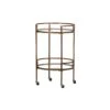 WOOOD Exclusive Zora Trolley - Metaal|Glas - Antique Brass - 79x50x50