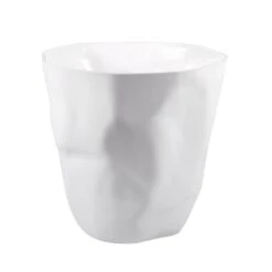 QUVIO Prullenbak Gekreukt Design Wit