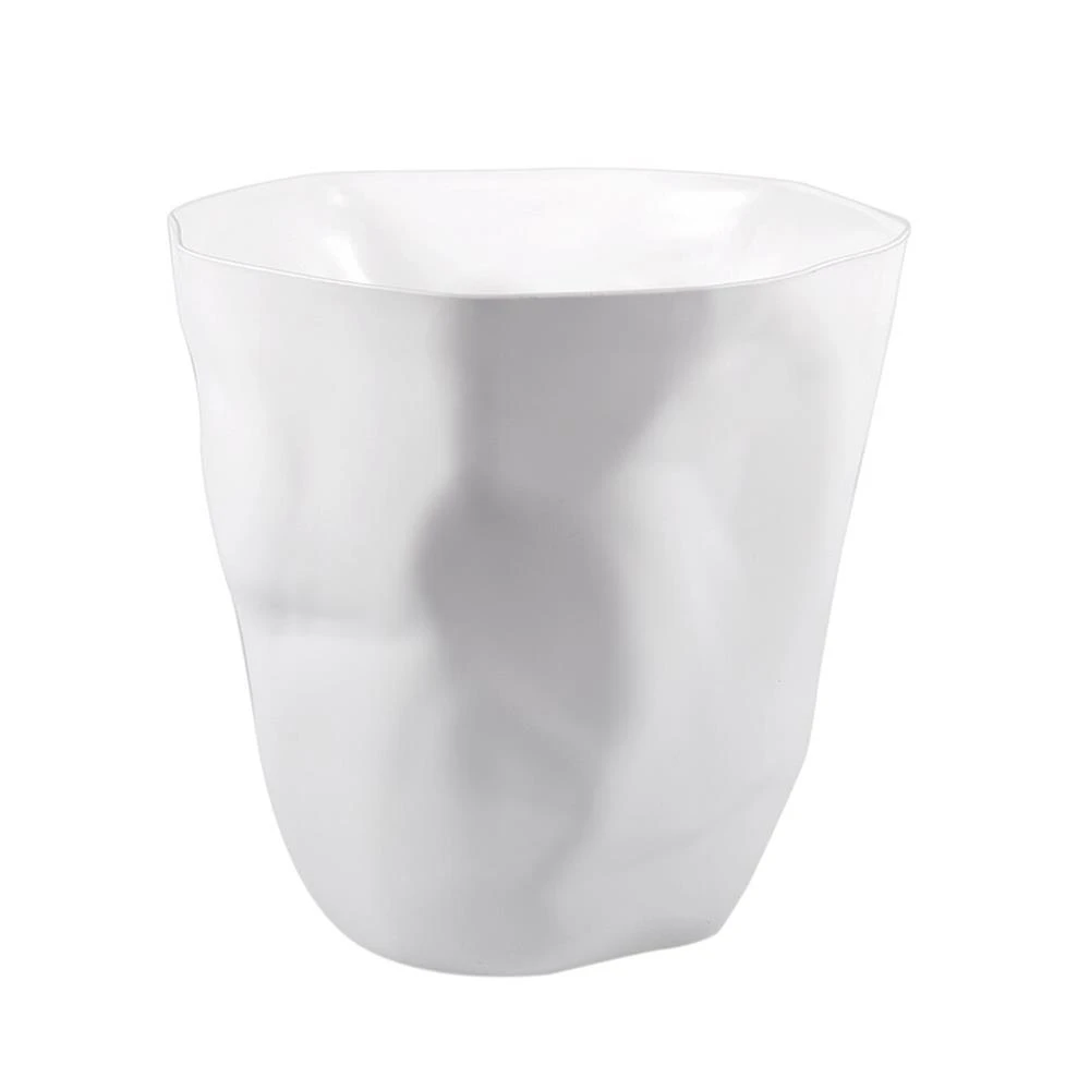 QUVIO Prullenbak Gekreukt Design Wit