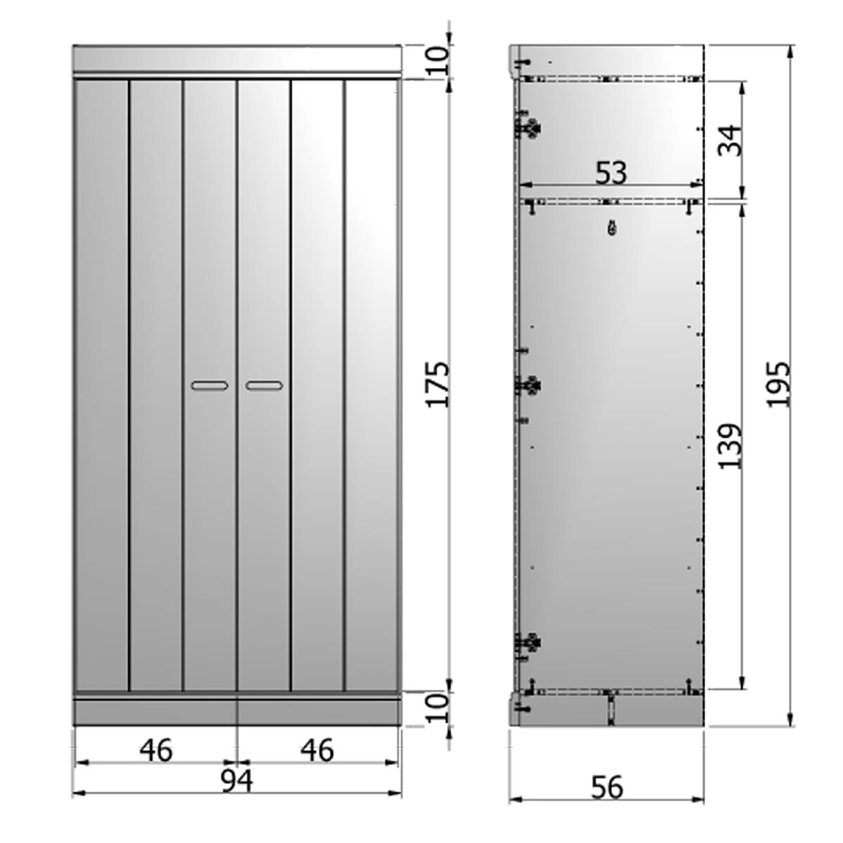 Woood Connect Kast 2-deurs - Afbeelding 5