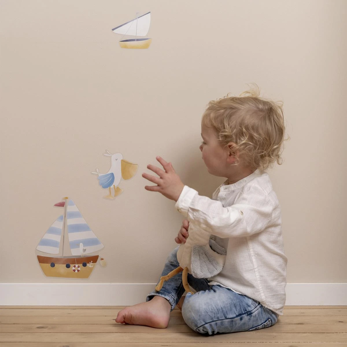Little Dutch | Luxe Muurstickers - Sailors Bay - 2x 42x30cm - Afbeelding 2