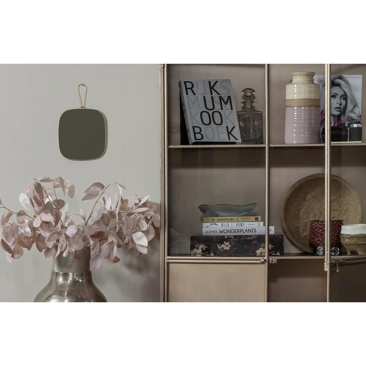 BePureHome Fossil Vitrinekast - Metaal - Champagne - 180x95x38 - Afbeelding 4