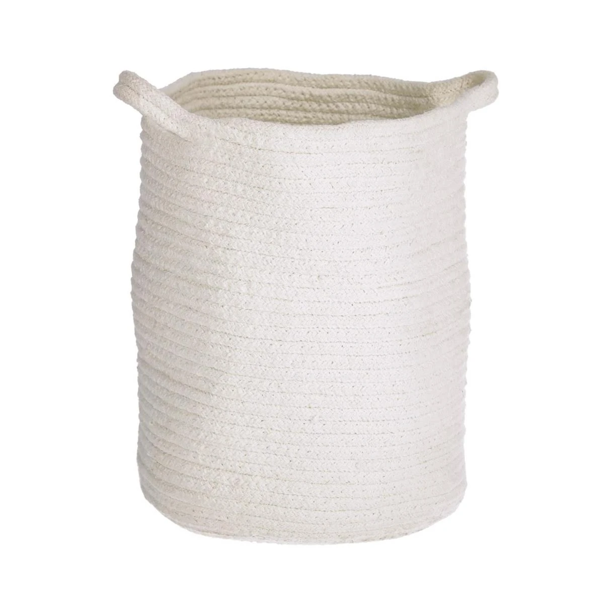 Kave Home - Witte Mand Abeni Van 100% Katoen 30 Cm