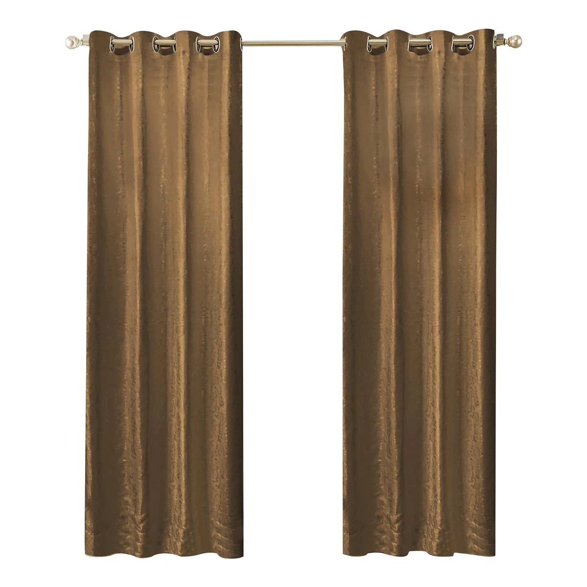 LW Collection Kant En Klaar Gordijnen Bruin 290x270cm